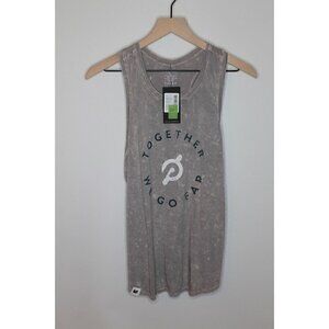Peloton Go-To Racer Tank Graphic Together We Go Far Womens Size Small NWT